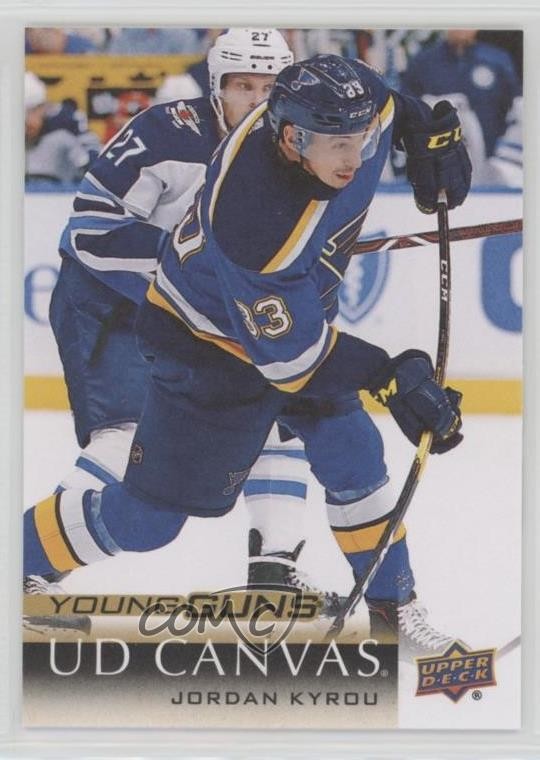 2018-19 Upper Deck UD Canvas Young Guns Jordan Kyrou #C225 8hk