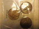 3X 1955 S LINCOLN WHEAT CENT SET OF 3 COINS AU Semi-Keys