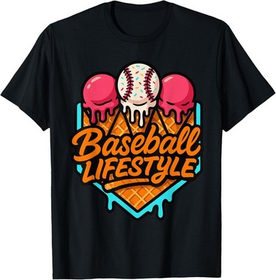 Baseball Lifestyle 101 Apparel Youth Baseball Drip Icecream T-Shirt