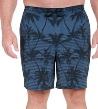 Kirkland Signature Men's Stretch Swim Shorts, Blue, Size L