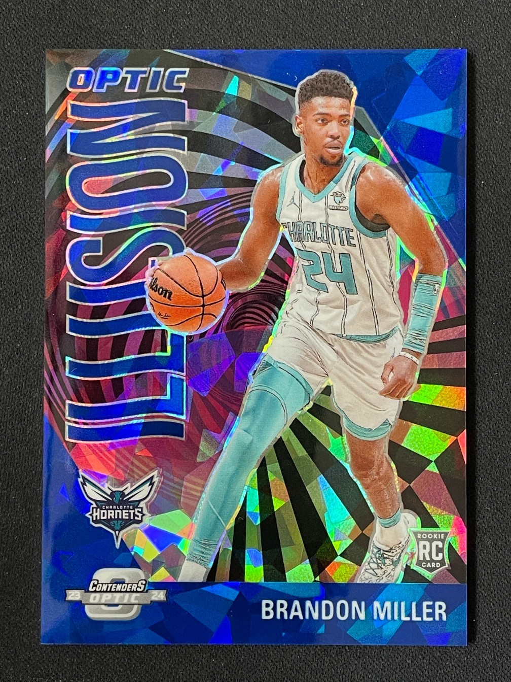 Brandon Miller 2023-24 Panini Contenders Optic Illusion Blue Ice /75 #1