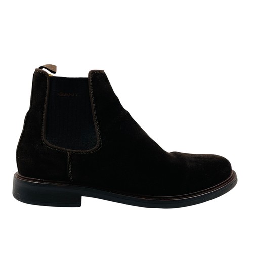 GANT Men's Dark Brown Suede Leather Slip On Chelsea Boots EUR 44 UK 9.5 US 10.5 - Picture 8 of 16