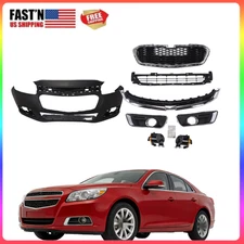 Front Bumper Cover Kit W/Fog Light Compatible With 2014 2015 Chevy Malibu