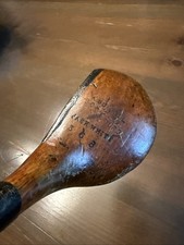 Rare Jack White Driver fancy face insert hickory shaft golf club LOOK