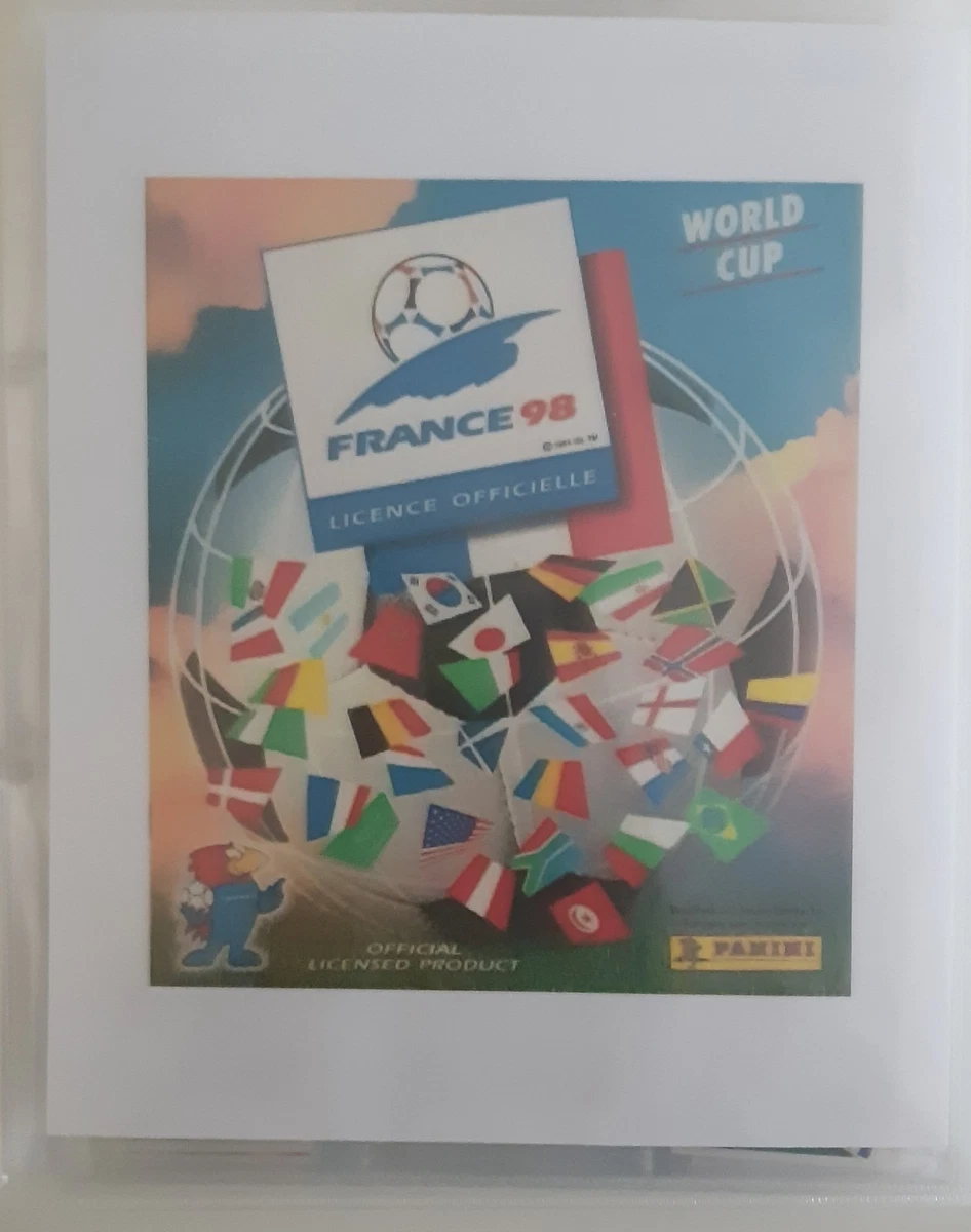 FRANCE 98 ITALY Italia PANINI WC 1998 5 figurines BLACK BACK