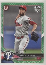 2018 Topps Holiday Bowman Green Sweater 76/99 Enyel de los Santos #TH-EDLS 8f4