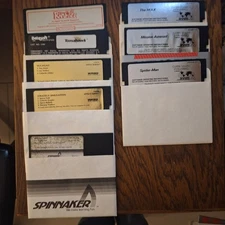 Apple II Series 5.25" Floppy Diskette Games (8)