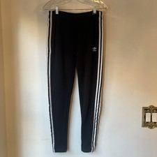 Vintage Black Adidas Sweatpants Sweatshirt Material SOFT  SLIM