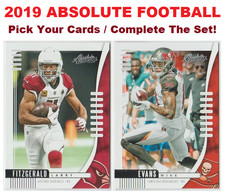 2019 Panini Absolute Football - Pick Your Cards / Complete The Set!
