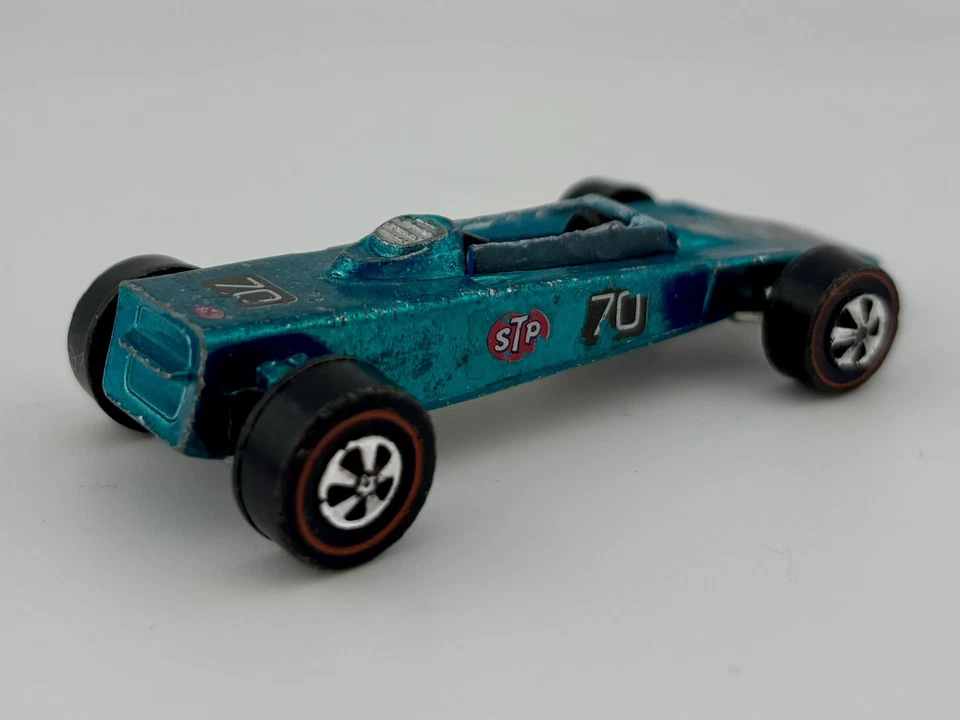 Hot Wheels ~ 1969 Redline (HK) ~ Lotus Turbine ~ Aqua - Image 2 of 4