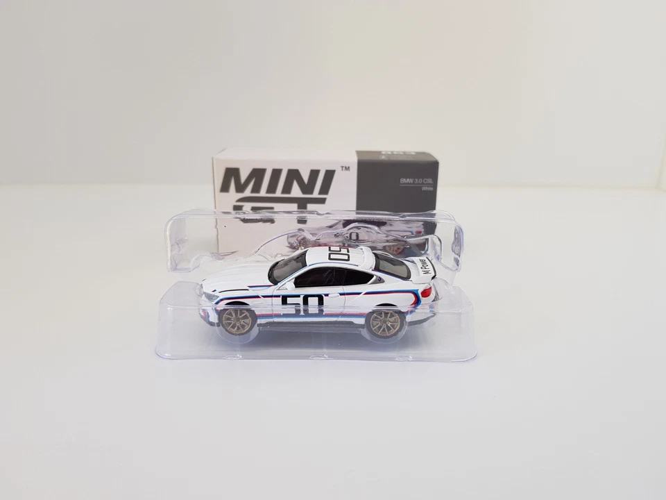 TRUESCALE Mini Gt 1:64 BMW 3.0 CSL N° 50 NUOVO - Immagine 3 di 4