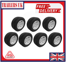 7X ALLOY WHEEL AND TYRE 195 55 10C 5 STUD 112mm PCD Brain James / Graham Edwards