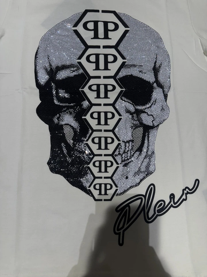 Camiseta qp Pheilip Plein Skeleton Foto 3 de 4