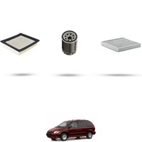 Hoffcar Wartungsset - 3 Filter FüR Chrysler Voyager (Rg) 3.3 128Kw Ab 2001