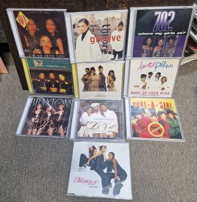 10 x CD Singles - 90's R&B Girl Groups SWV, Jade, 702, Allure, Brownstone - Bulk
