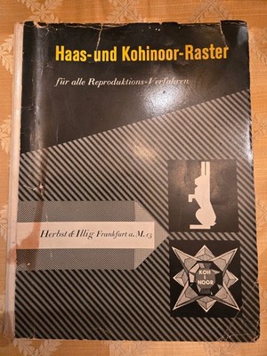 Rare Hass-und Kohinoor-Raster Photo/Print/Cartography Technique Booklet,1950
