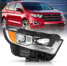Headlight Fit for 2015 2016 2017 2018 Ford Edge OEM Projector Halogen Headlamp A