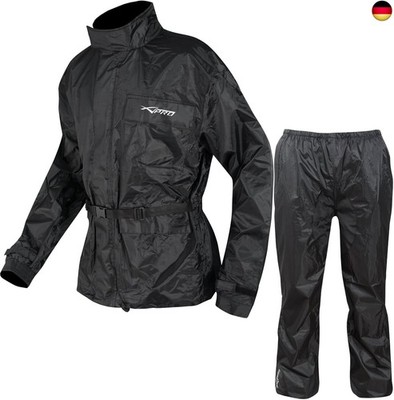 A-Pro Waterproof Motorbike Motorcycle 2 pc Rain Suit Trouser Jacket Scooter L