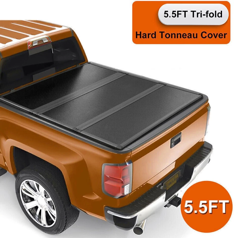 Трехсекционный жесткий тент для кузова пикапа Ford F150 F-150 2009-2014 годов выпуска 5,5 фута - Изображение 2 из 4