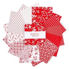 Charm Pack 5" Stacker 42pc Riley Blake "Radiant Ruby" by Dani Mogstad