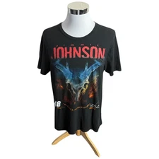 Jimmie Johnson T-Shirt Men's Size Large L Black Nascar Hendricks Racing