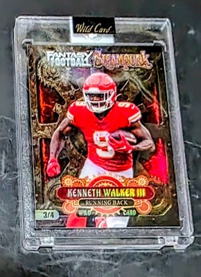 2026 Wild Card Fantasy Football Steampunk Kenneth Walker III 3/4 Factory Sealed