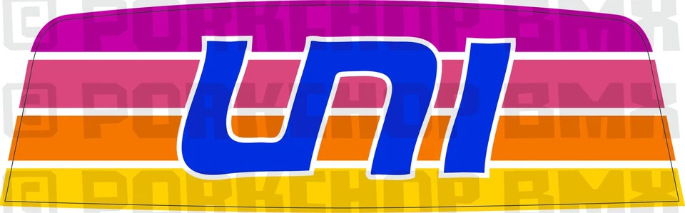 AIR-UNI Uni Hammerhead BMX bicycle rear seat decal