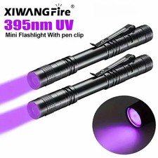 UV Flash Light 365nm Black Light Portable Ultra Violet Pocket Flashlight Mini