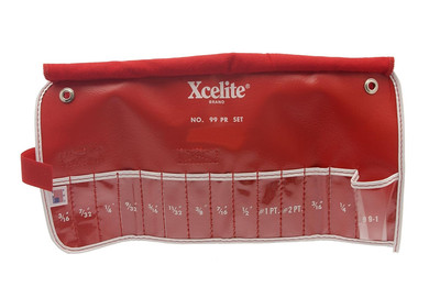 Xcelite 99k Empty Canvas Case for 99pr Tool Roll Kit Red for sale