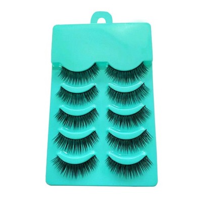 5 Pairs Falsche Wimpern Natürlicher Look Lashes Wimpernverlängerungen
