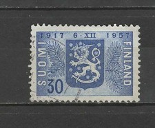 Finlande n° YT 467  oblitéré  année 1957 -Independance