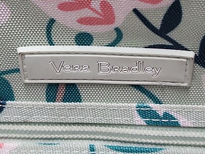 Vera Bradley Lighten Up Grand Laptop Backpack‎ Mint Green Pink Flowers Snail Vera Bradley Mint Flowers Snail Grand Laptop Backpack Green  main image 3