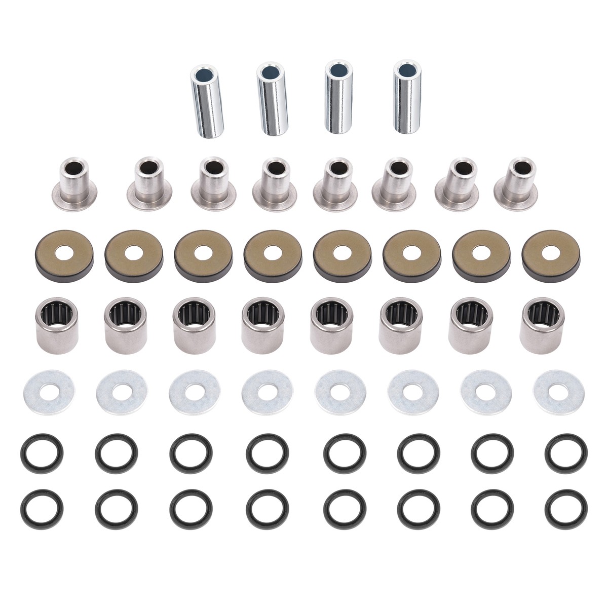 Front Upper+Lower A Arm Bushing Seal Kit For Suzuki LTZ400 Arctic