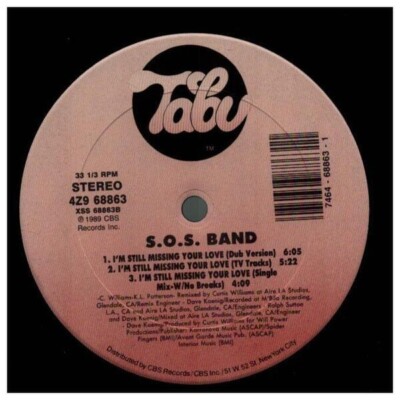S.O.S. Band Im Still Missing Your Love Vinyl Single 12inch Tabu Records