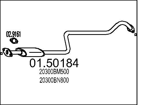 MTS MittelschalldäMpfer SchalldäMpfer FüR Nissan Almera II Hatchback N16-image
