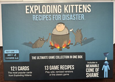 EXPLODING KITTENS Game Recipes for Disaster - Complete - Never Played