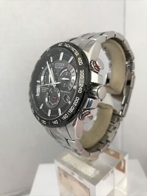 Citizen Men's Eco Drive Chrono A-T Alarm Radio Controlled Bracelet