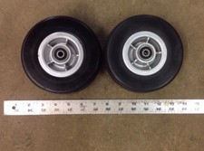 6"x2" Front or Rear Caster Wheel with Black Tire for Jazzy 600 ES Wheelchairs