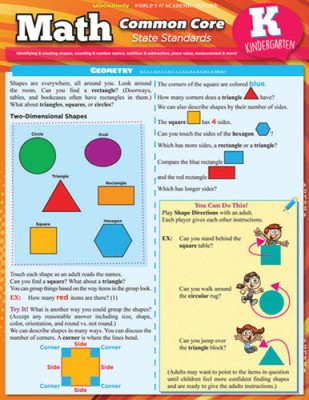 Math Common Core For Kindergarten by Jacobs, Rachel