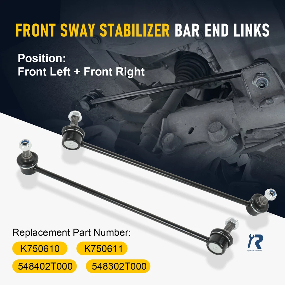 Eslabones estabilizadores delanteros de 13,82" para KIA Optima Hyundai Sonata 11-12 Foto 4 de 4