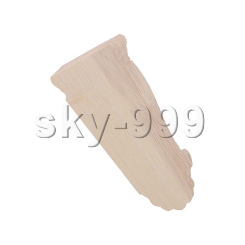 Unpainted Solid Wood Carved Corbels Columns 1.97x0.67x 3.94 Inch F45 Pack of 10 - Bild 5 von 6
