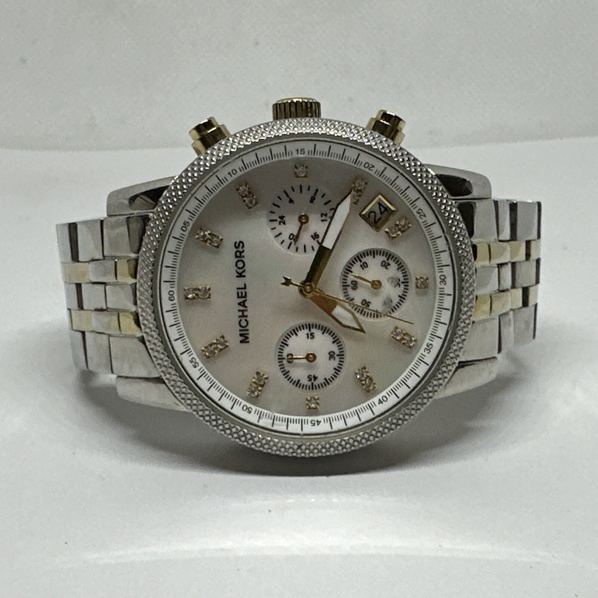 Michael Kors Ritz MK5057 Women\'s Silver Stainless Steel Analog Dial Watch NUL59 Michael Kors Ritz MK5057 Women main image 4