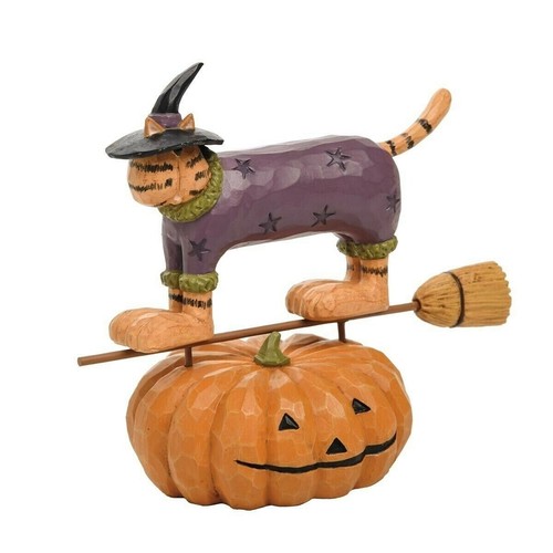 WILLIRAYE STUDIO "FLYING WITCH CAT" PUMPKIN 4767 HALLOWEEN *NEW * FREE SHIPPING eBay