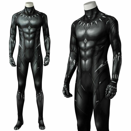 Techala Marvel Mask Marvel Black Panther Cosplay T'Challa Wakanda King Jumpsuit Mask ...