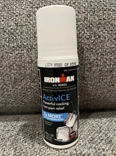 Curad Ironman ActivICE Roll On Cooling Gel Topical Pain Relief DISCONTINUED