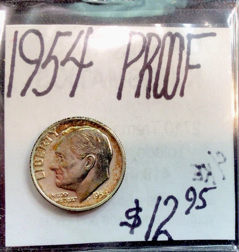 1954 Roosevelt Dime Proof. ENN Coins