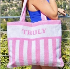 Exclusive Truly Beauty Fuzzy Oversized Beach Bag 💗NewNoTags Read Description⬇️