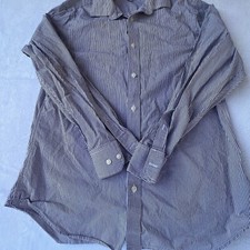 Banana Republic Mens Large Slim Fit Long Sleeve Button Up Shirt Striped