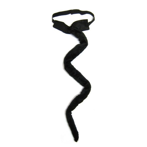 Long Black Plush Cat Tail ~ CUTE HALLOWEEN ANIMAL KITTY COSTUME COSPLAY PARTY