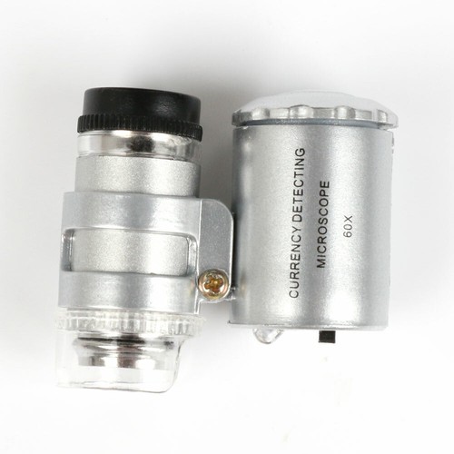 60X Magnifying Loupe With LED Light – Jewelers Eye Glass, Pocket Magnifier For Inspection